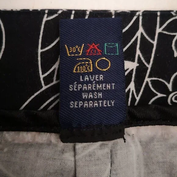 Encore Ladies Size 18 Black & White Flower Patterned Straight Fit Skirt - Picture 5 of 9